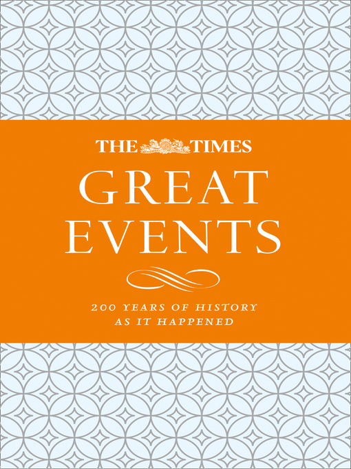 Title details for The Times Great Events by James Owen - Available